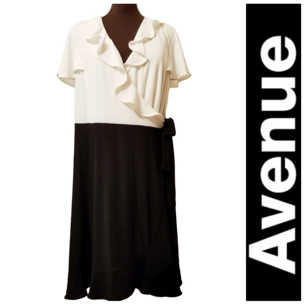 Sexy Avenue Side Wrap Ruffled Dress